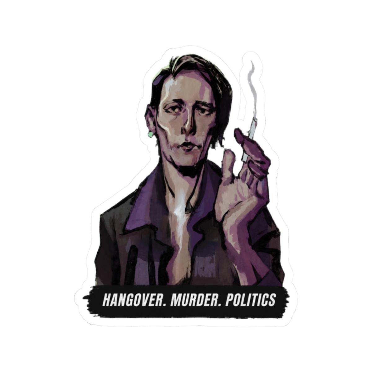 Disco Elysium Sticker - alternate angle 3, merchandise