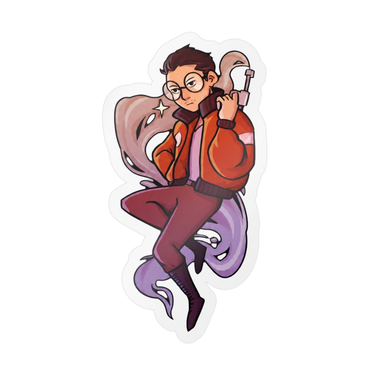 Kim Kitsuragi Vinyl Sticker | Disco Elysium Fan Decal - alternate angle 5, merchandise