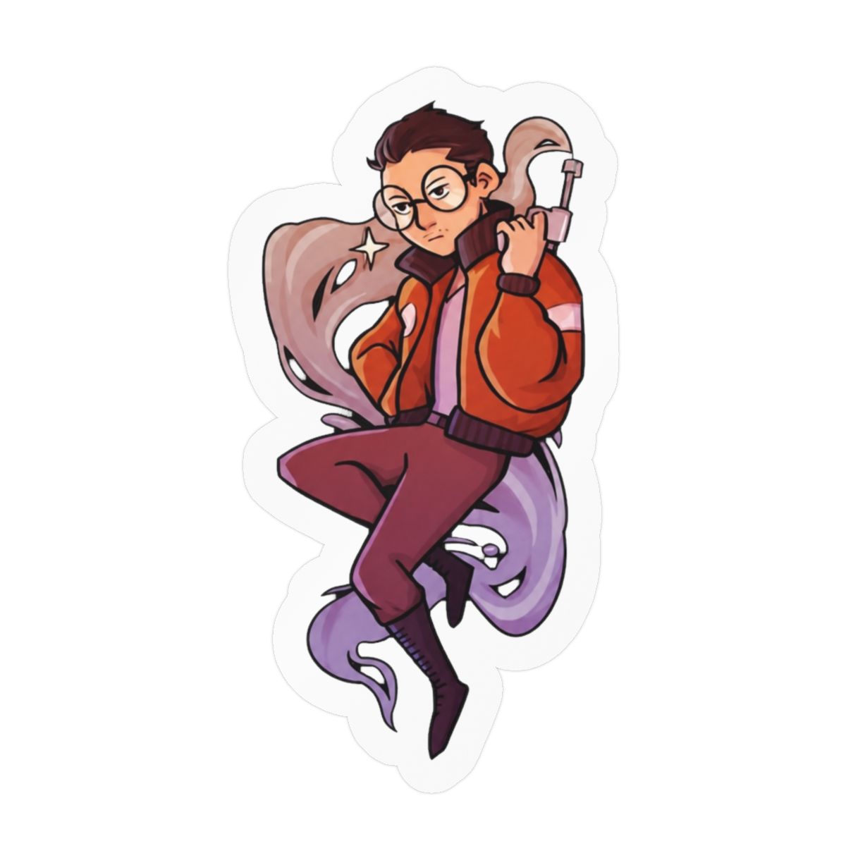 Kim Kitsuragi Vinyl Sticker | Disco Elysium Fan Decal