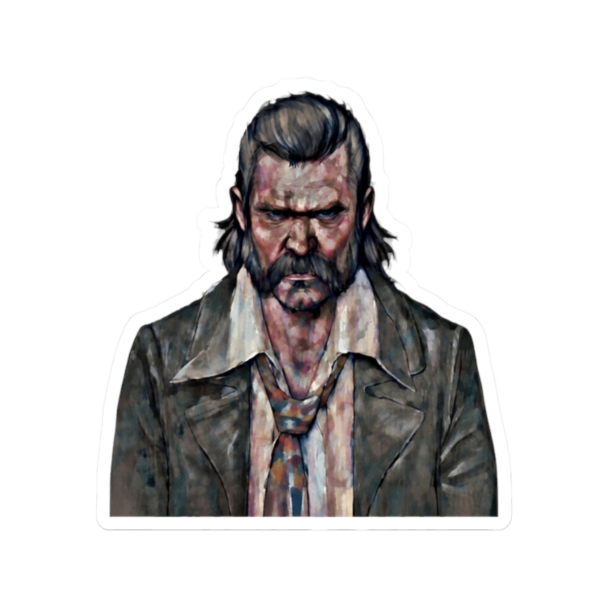 Disco Elysium Sticker | Retro Detective Vinyl Decal for Fans - alternate angle 3, merchandise