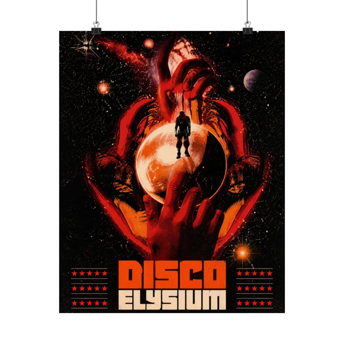 Disco elysium one sheet - alternate angle 2, merchandise