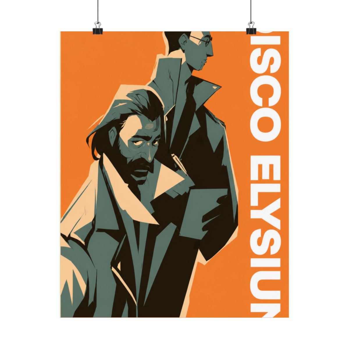 Minimalist Poster | Modern Wall Art Print for Room Decor | Disco Elysium - alternate angle 2, merchandise