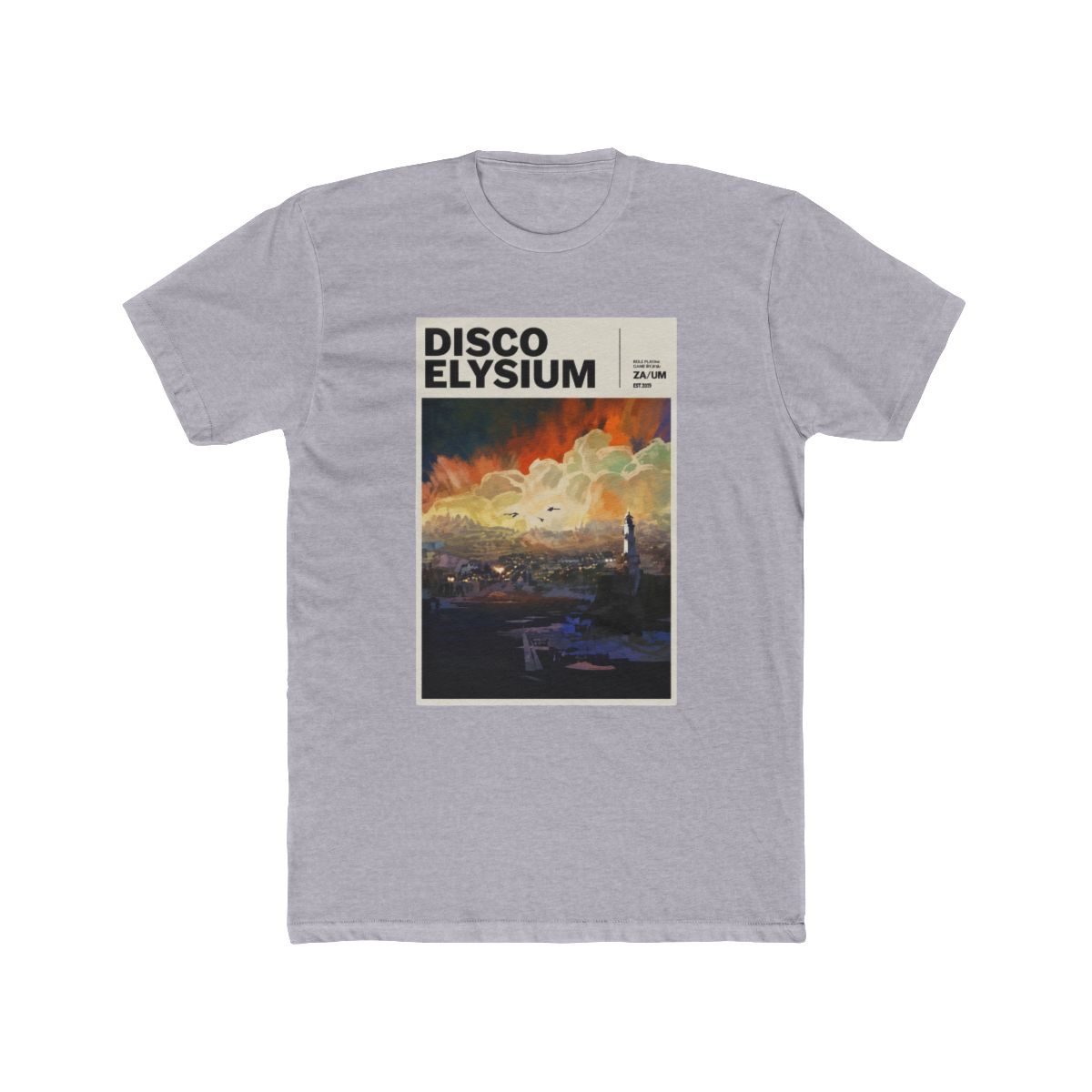 Disco Elysium Baggy T Shirt Men Women Black Organic Cotton Baggy Tee Black, schwarz., XXL, Schwarz - alternate angle 3, merchandise