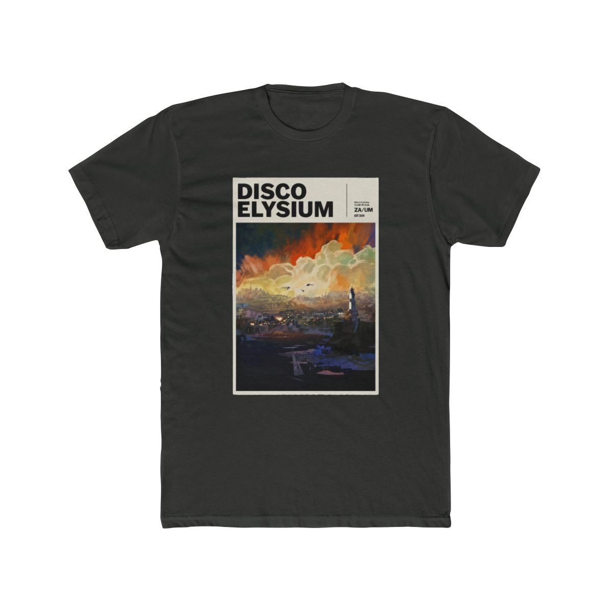 Disco Elysium Baggy T Shirt Men Women Black Organic Cotton Baggy Tee Black, schwarz., XXL, Schwarz - alternate angle 5, merchandise