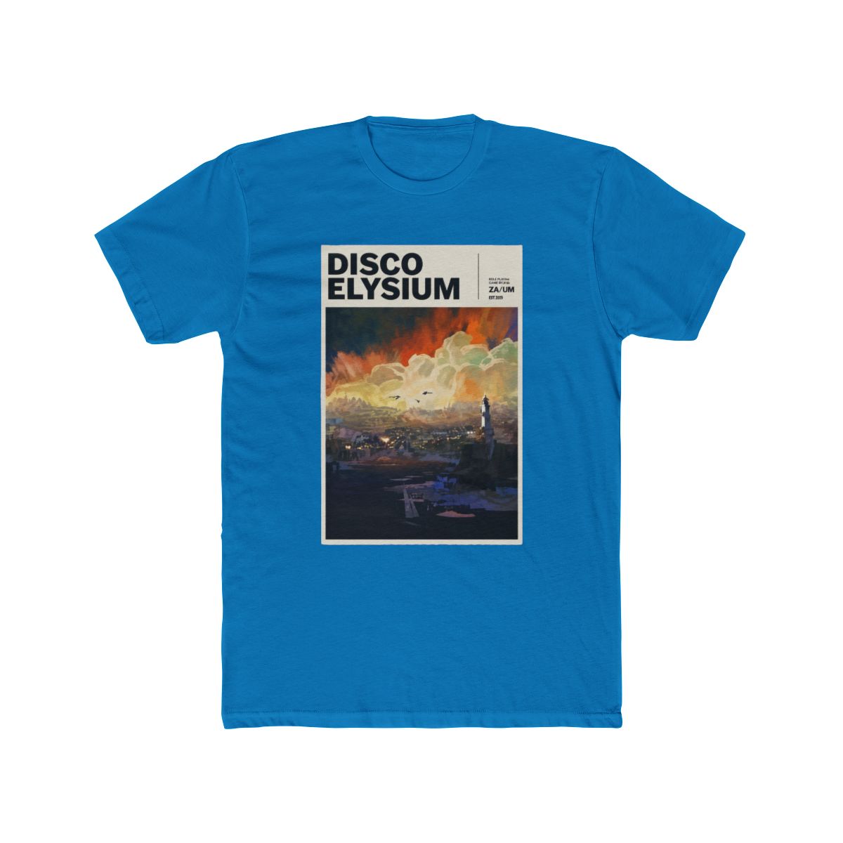 Disco Elysium Baggy T Shirt Men Women Black Organic Cotton Baggy Tee Black, schwarz., XXL, Schwarz