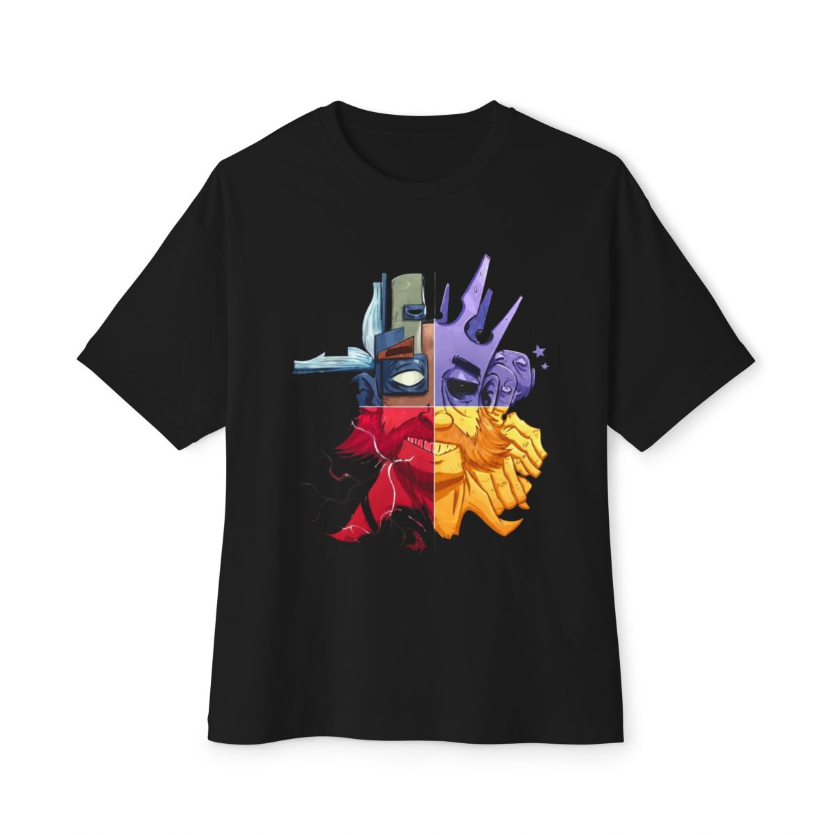 Disco Elysium Washed Graphic Tee Oversized T-Shirt, Neo Noir RPG Inspired Artwork, Vintage Style Soft Cotton Shirt, Relaxed Streetwear Fit, Thought Provoking Detective Aesthetic Graphic Tee for Game and Art Fans - alternate angle 3, merchandise